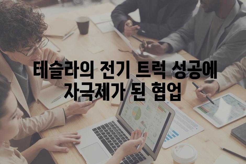  테슬라의 전기 트럭 성공에 자극제가 된 협업