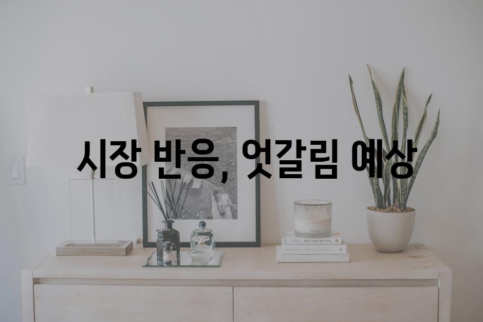  시장 반응, 엇갈림 예상