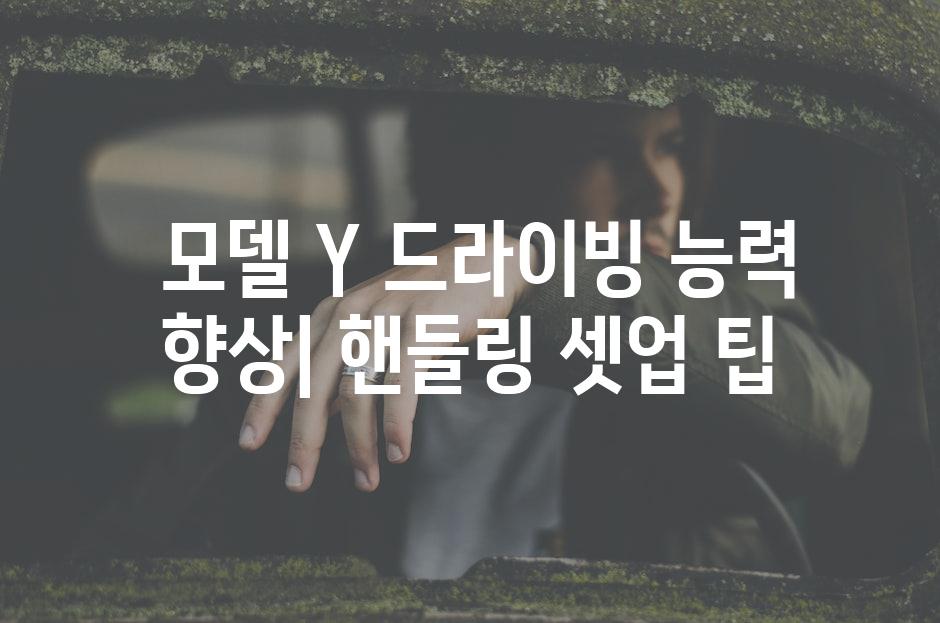  모델 Y 드라이빙 능력 향상| 핸들링 셋업 팁