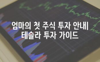 엄마의 첫 주식 투자 안내| 테슬라 투자 가이드