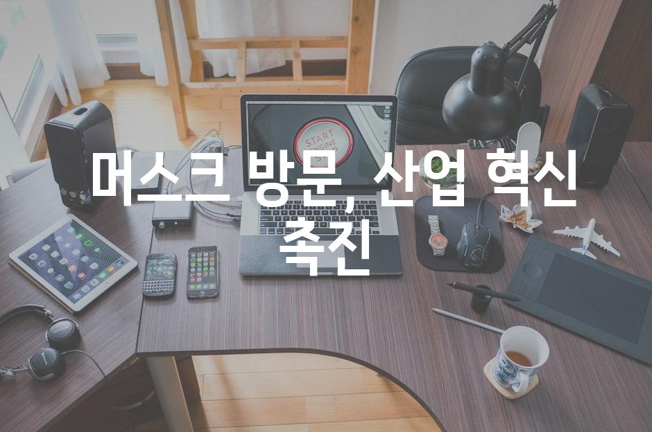  머스크 방문, 산업 혁신 촉진