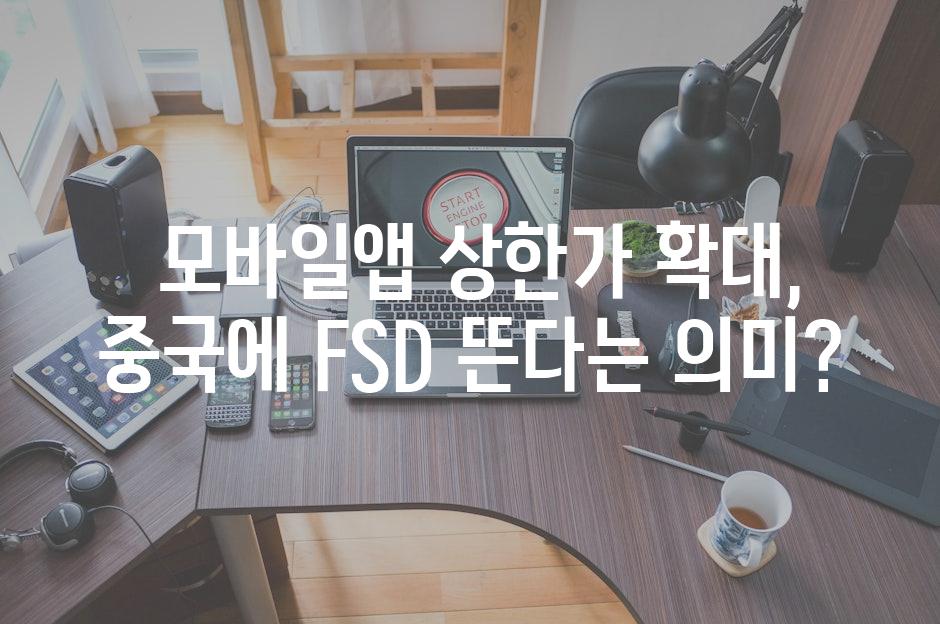  모바일앱 상한가 확대, 중국에 FSD 뜬다는 의미?