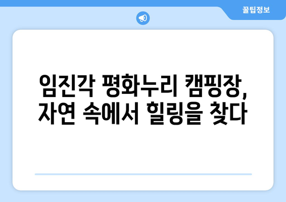 임진각 평화누리 캠핑장에서 만끽하는 평화로운 자연 속 휴식 | 가족, 연인, 친구와 함께 떠나는 힐링 여행