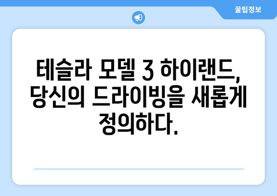 테슬라 모델 3 하이랜드| 바로 드려요! | 실시간 재고 확인 및 구매 가이드