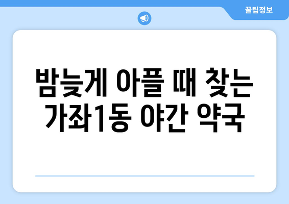 인천시 서구 가좌1동 24시간 토요일 일요일 휴일 공휴일 야간 약국