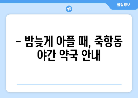 전라북도 남원시 죽항동 24시간 토요일 일요일 휴일 공휴일 야간 약국