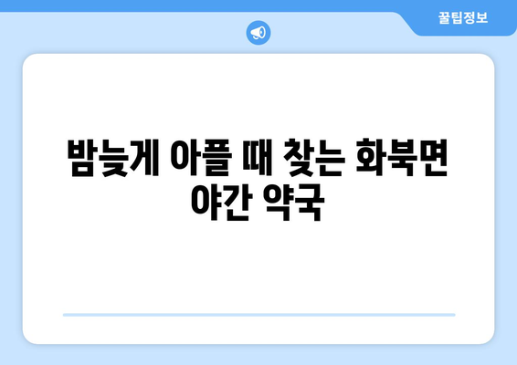 경상북도 상주시 화북면 24시간 토요일 일요일 휴일 공휴일 야간 약국