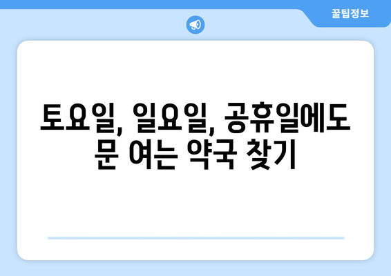 인천시 부평구 삼산2동 24시간 토요일 일요일 휴일 공휴일 야간 약국