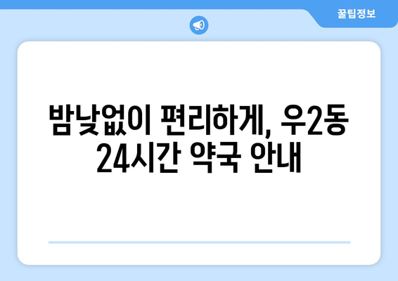 부산시 해운대구 우2동 24시간 토요일 일요일 휴일 공휴일 야간 약국