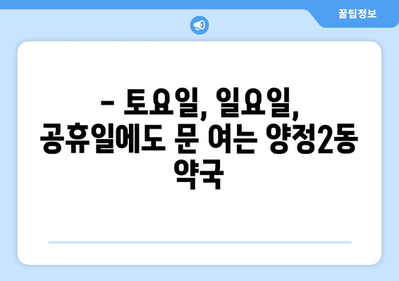 부산시 부산진구 양정2동 24시간 토요일 일요일 휴일 공휴일 야간 약국