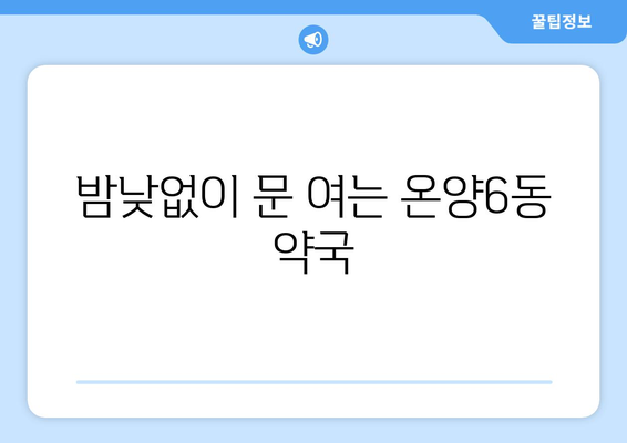 충청남도 아산시 온양6동 24시간 토요일 일요일 휴일 공휴일 야간 약국