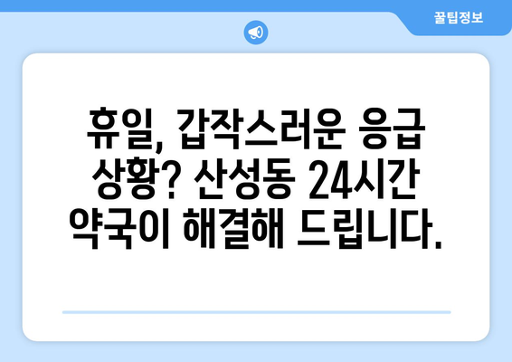 충청북도 청주시 상당구 산성동 24시간 토요일 일요일 휴일 공휴일 야간 약국