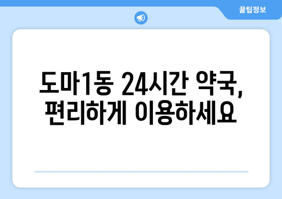 대전시 서구 도마1동 24시간 토요일 일요일 휴일 공휴일 야간 약국