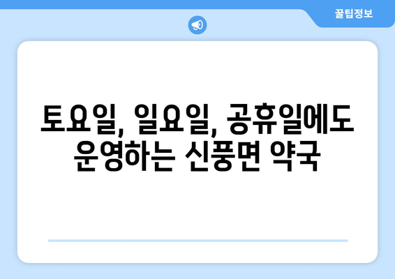 충청남도 공주시 신풍면 24시간 토요일 일요일 휴일 공휴일 야간 약국