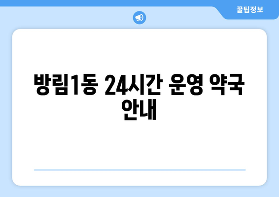 광주시 남구 방림1동 24시간 토요일 일요일 휴일 공휴일 야간 약국