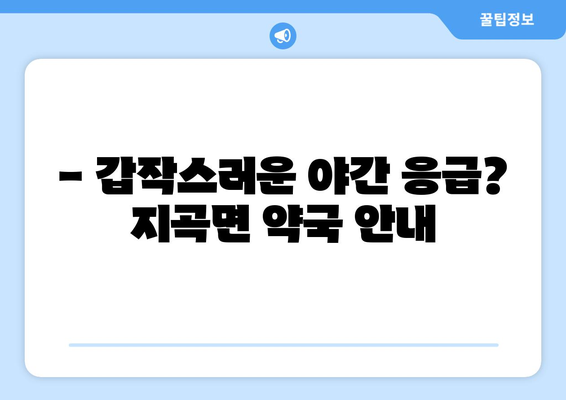 강원도 원주시 지곡면 24시간 토요일 일요일 휴일 공휴일 야간 약국