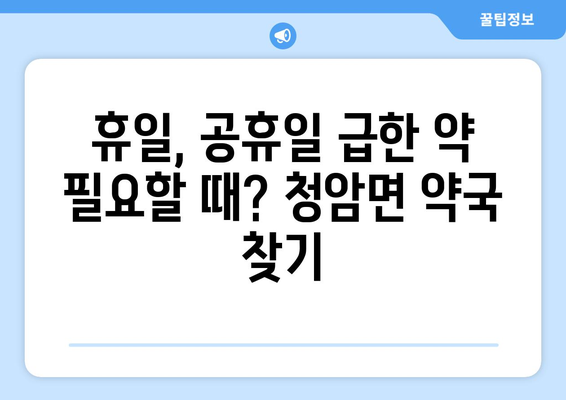 경상남도 하동군 청암면 24시간 토요일 일요일 휴일 공휴일 야간 약국