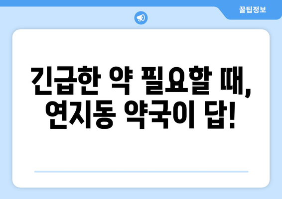 부산시 부산진구 연지동 24시간 토요일 일요일 휴일 공휴일 야간 약국