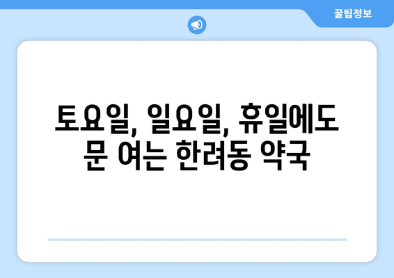 전라남도 여수시 한려동 24시간 토요일 일요일 휴일 공휴일 야간 약국