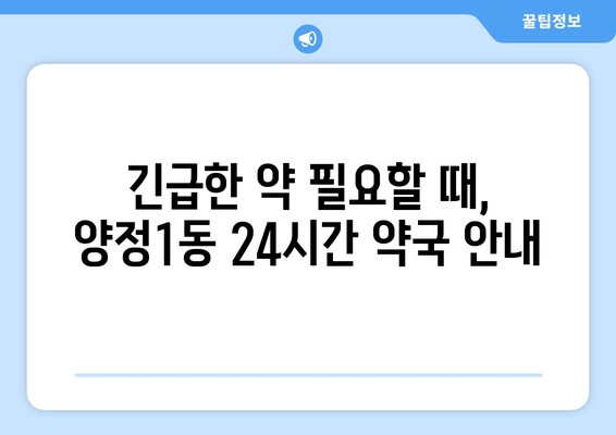 부산시 부산진구 양정1동 24시간 토요일 일요일 휴일 공휴일 야간 약국