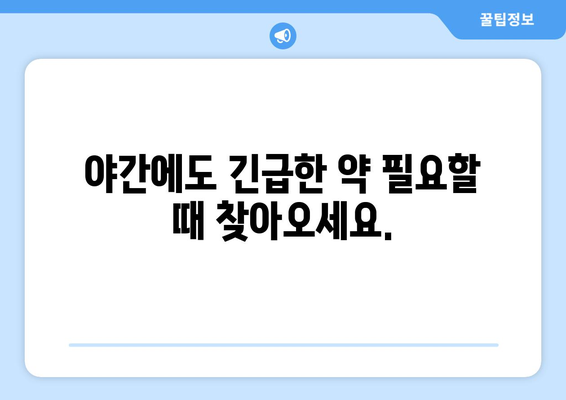 전라남도 고흥군 과역면 24시간 토요일 일요일 휴일 공휴일 야간 약국