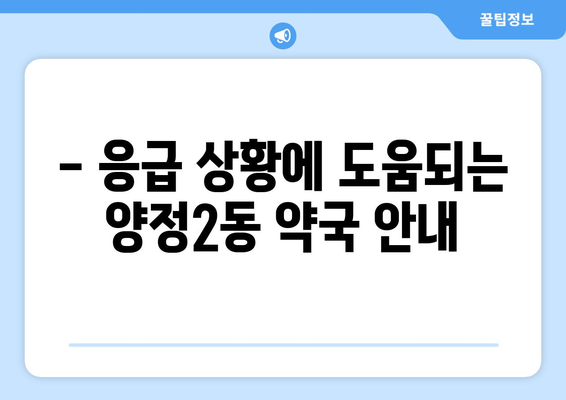 부산시 부산진구 양정2동 24시간 토요일 일요일 휴일 공휴일 야간 약국