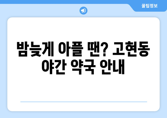 경상남도 거제시 고현동 24시간 토요일 일요일 휴일 공휴일 야간 약국