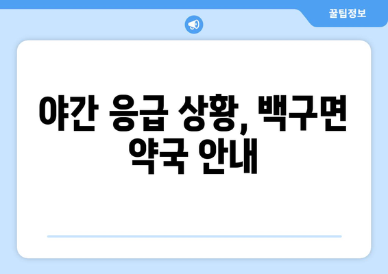 전라북도 김제시 백구면 24시간 토요일 일요일 휴일 공휴일 야간 약국