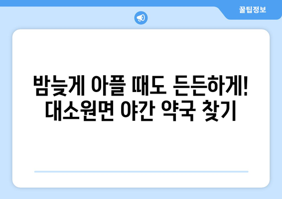 충청북도 충주시 대소원면 24시간 토요일 일요일 휴일 공휴일 야간 약국