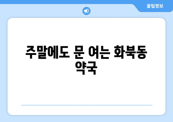 제주도 제주시 화북동 24시간 토요일 일요일 휴일 공휴일 야간 약국