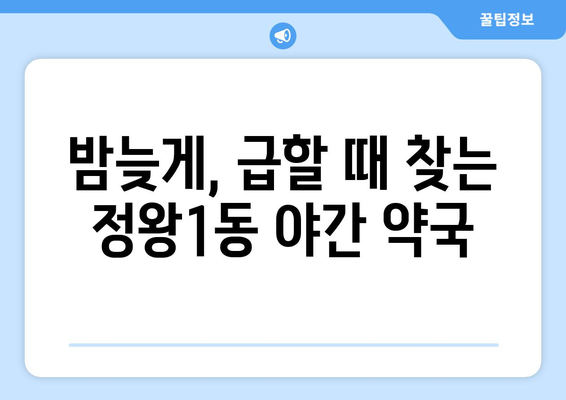 경기도 시흥시 정왕1동 24시간 토요일 일요일 휴일 공휴일 야간 약국