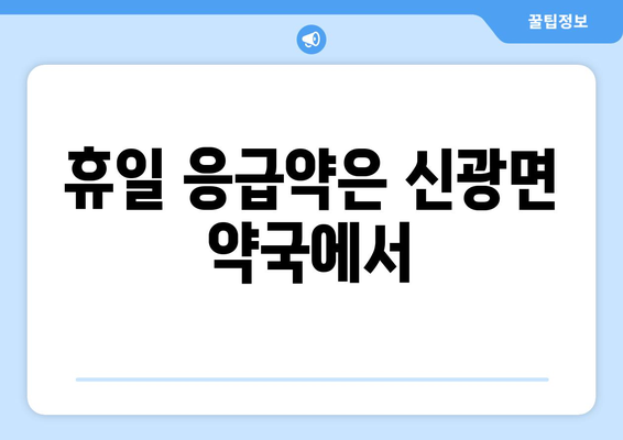 전라남도 함평군 신광면 24시간 토요일 일요일 휴일 공휴일 야간 약국