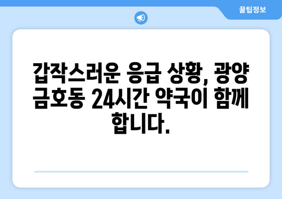 전라남도 광양시 금호동 24시간 토요일 일요일 휴일 공휴일 야간 약국