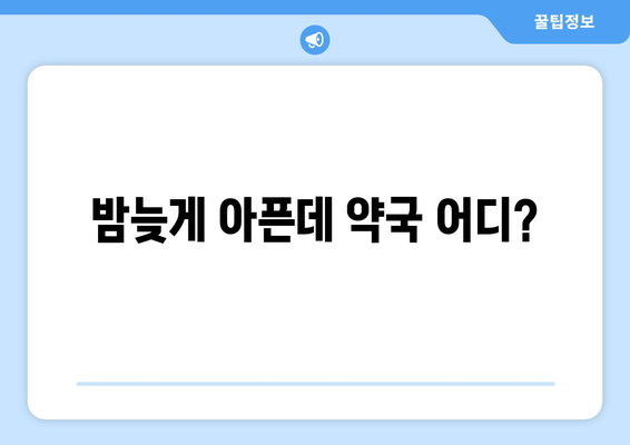 제주도 제주시 화북동 24시간 토요일 일요일 휴일 공휴일 야간 약국