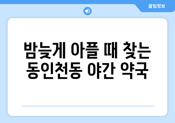 인천시 중구 동인천동 24시간 토요일 일요일 휴일 공휴일 야간 약국