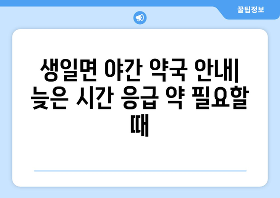 전라남도 완도군 생일면 24시간 토요일 일요일 휴일 공휴일 야간 약국