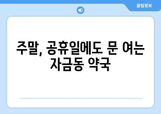 경기도 의정부시 자금동 24시간 토요일 일요일 휴일 공휴일 야간 약국