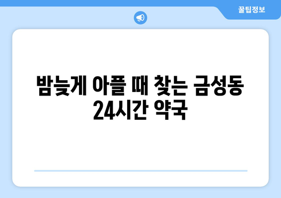 부산시 금정구 금성동 24시간 토요일 일요일 휴일 공휴일 야간 약국