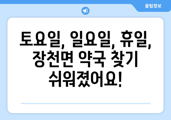 경상북도 구미시 장천면 24시간 토요일 일요일 휴일 공휴일 야간 약국