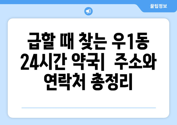 부산시 해운대구 우1동 24시간 토요일 일요일 휴일 공휴일 야간 약국