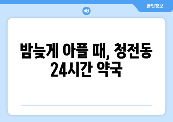 충청북도 제천시 청전동 24시간 토요일 일요일 휴일 공휴일 야간 약국