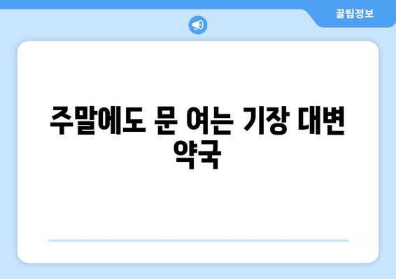 부산시 기장군 대변면 24시간 토요일 일요일 휴일 공휴일 야간 약국