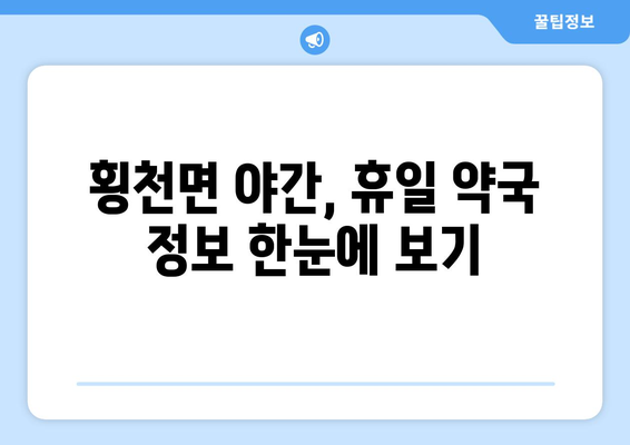 경상남도 하동군 횡천면 24시간 토요일 일요일 휴일 공휴일 야간 약국