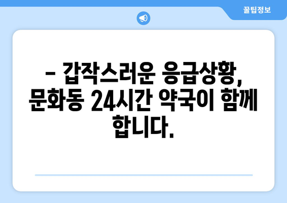 광주시 북구 문화동 24시간 토요일 일요일 휴일 공휴일 야간 약국