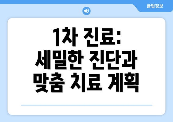 1차 진료: 세밀한 진단과 맞춤 치료 계획